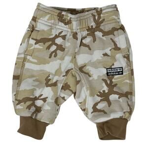 Adidas Baby Joggers Camo Pants 3-6 Months Beige Brown Infant Originals